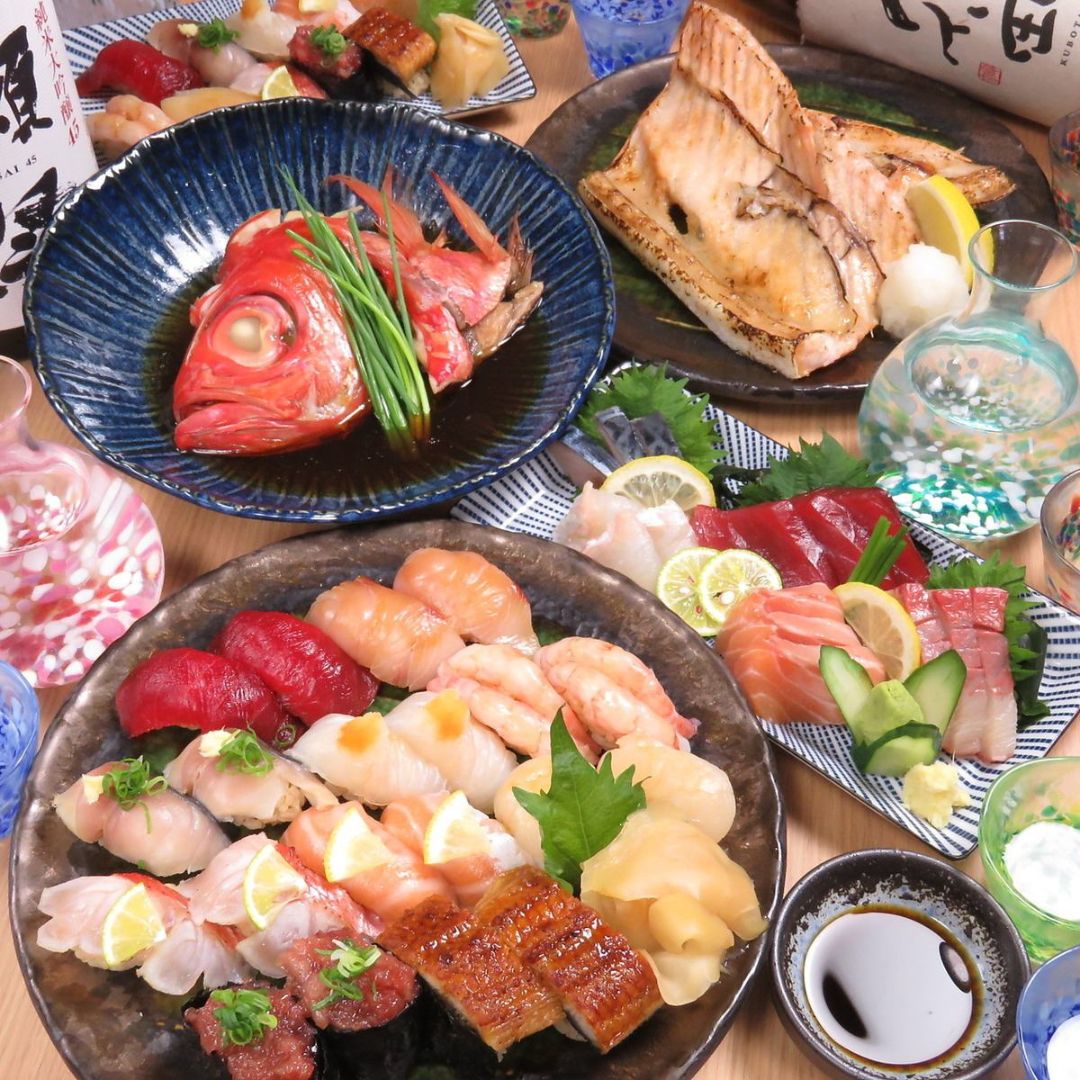 Tenma Sakaba Sushi Kin: Red-Vinegar Sushi in Tenma, Osaka
